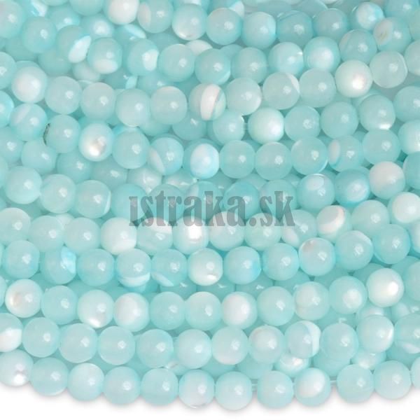 Perle korlky 3mm tyrkysov nra