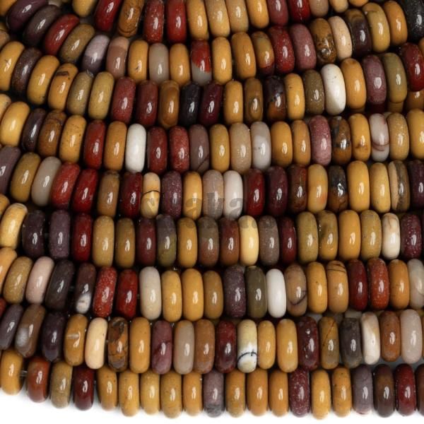 Jaspis mookait korlky 6x2mm zke rondelky polnra