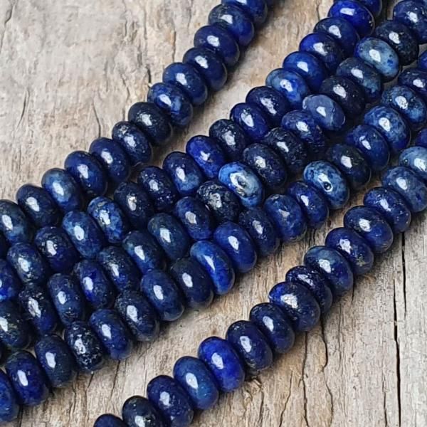 Lapis lazuli korlky 4x2mm zke rondelky polnra
