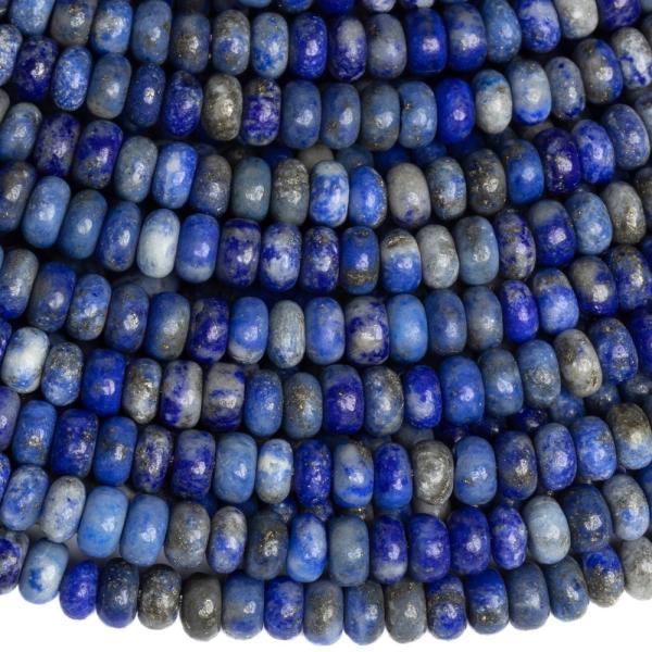 Lapis lazuli kor�lky 4x2mm �zke rondelky pol�n�ra