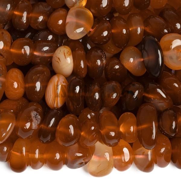 Karneol svetl korlky kamienky 8x12mm nra