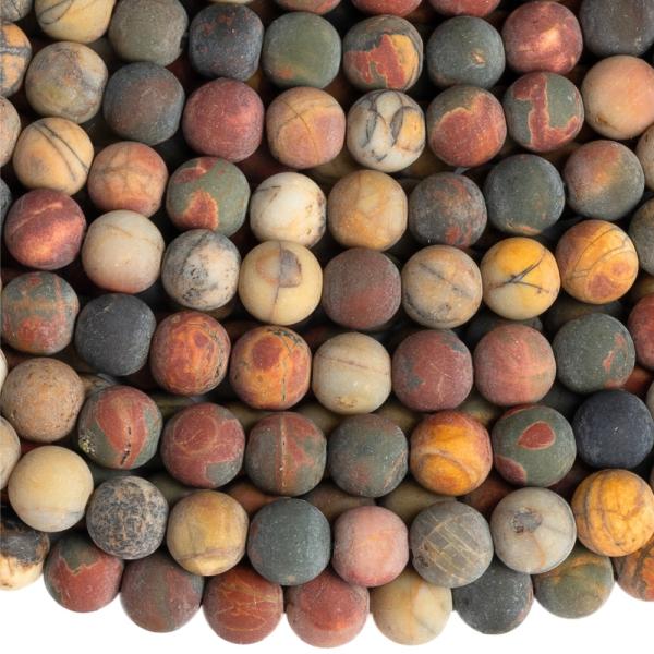 Jaspis picasso kor�lky 6mm matn� �n�ra