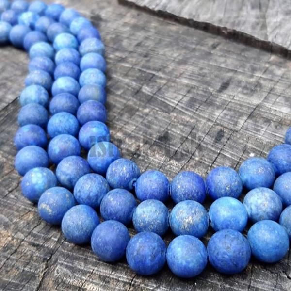 Lapis lazuli dofarbovan korlky 8mm matn nra