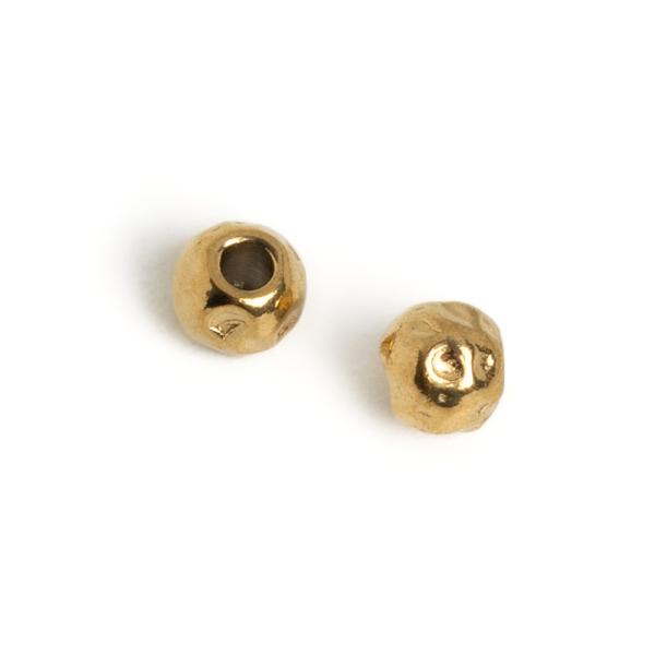 Kor�lka mesa�n� povrch 3mm zlat� nerez 2ks (ion plating)