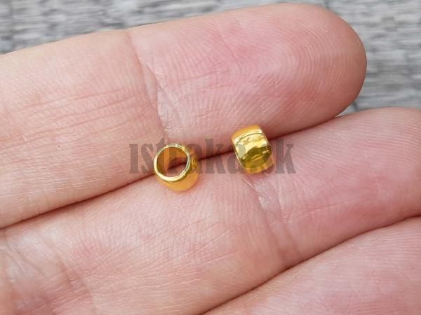 Korlka rondelka 5x3mm Ag925 hladk pozlten