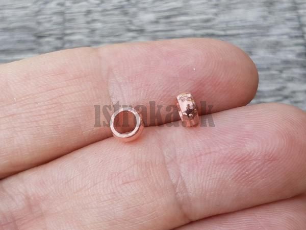 Korlka rondelka 5x2mm Ag925 hladk pozlten ruovm zlatom