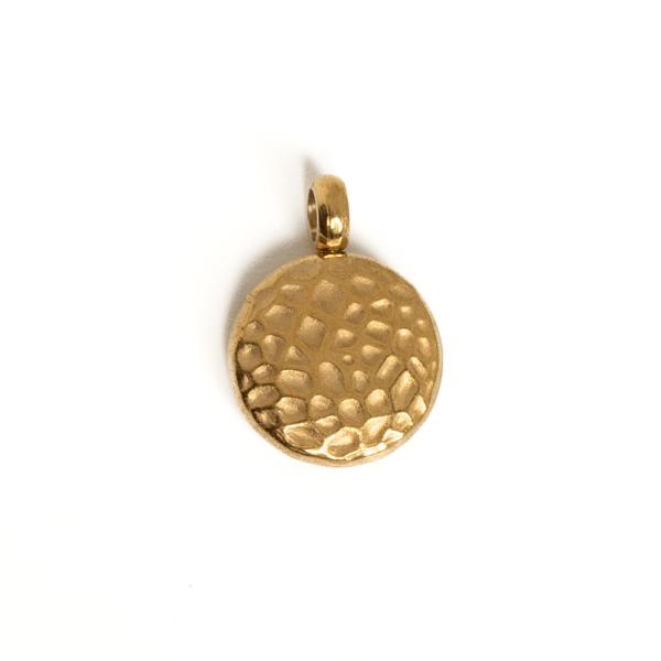 Pr�vesok placka 10mm zlat� nerez (ion plating)
