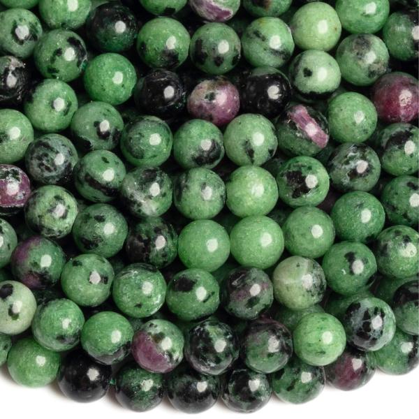 Rub�n v zoisite kor�lky 6mm �n�ra