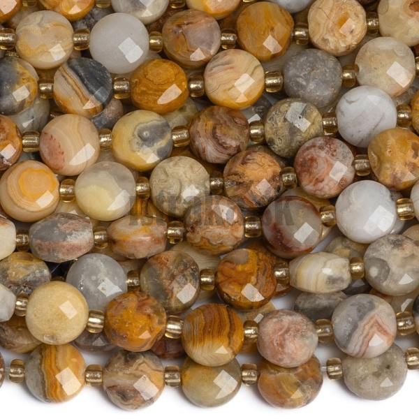 Acht crazy lace korlky 6mm disky brsen polnra