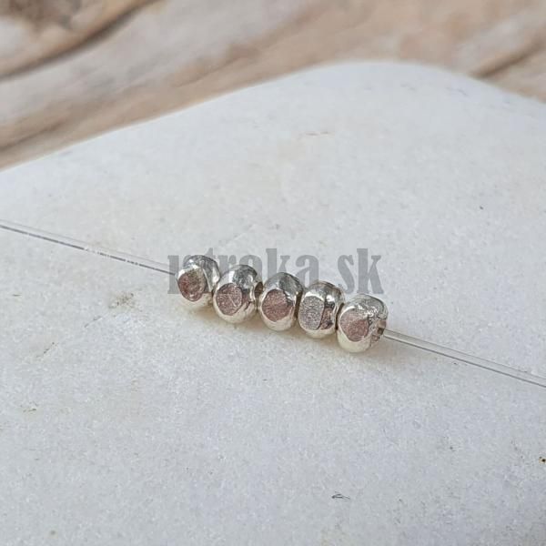 Korlka Ag925 nepravideln rondelka typ 4