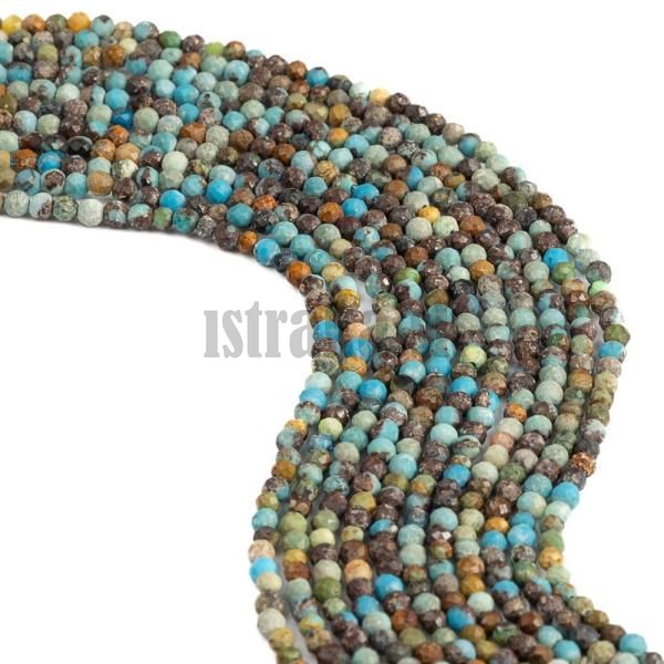 Tyrkys prrodn korlky 2,5mm brsen nra