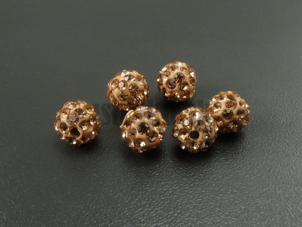 Shamballa korlka 8mm lososov
