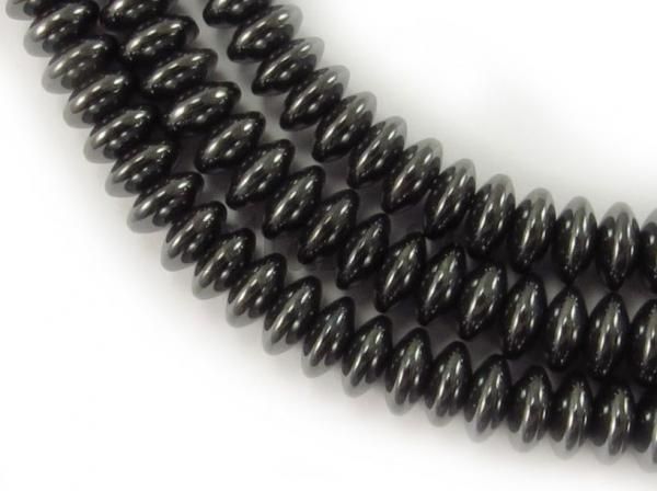 Hematit korlky 6x2mm rondelky polnra