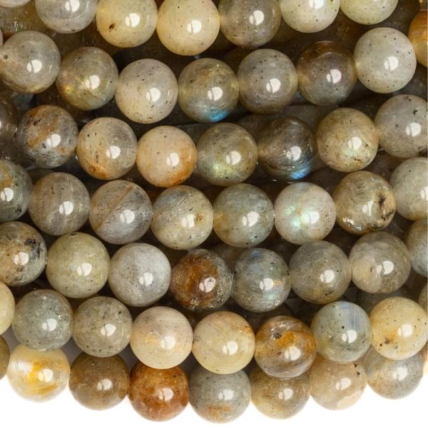 Labradorit hned� kor�lky 6mm �n�ra