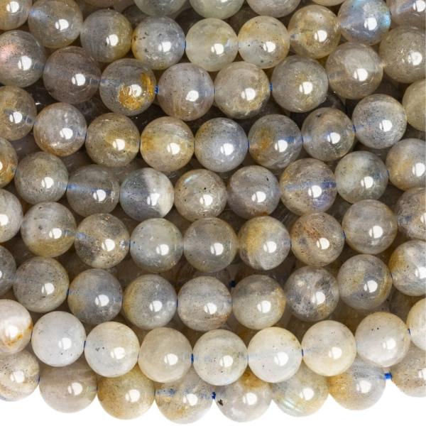 Labradorit �edohned� kor�lky 6mm �n�ra