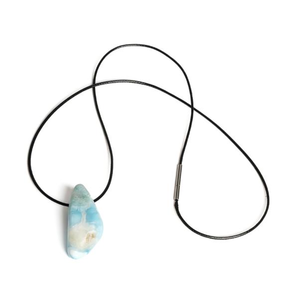 Larimar pr�vesok so �n�rkou s nerezov�m uz�verom