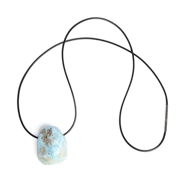 Larimar pr�vesok so �n�rkou s nerezov�m uz�verom