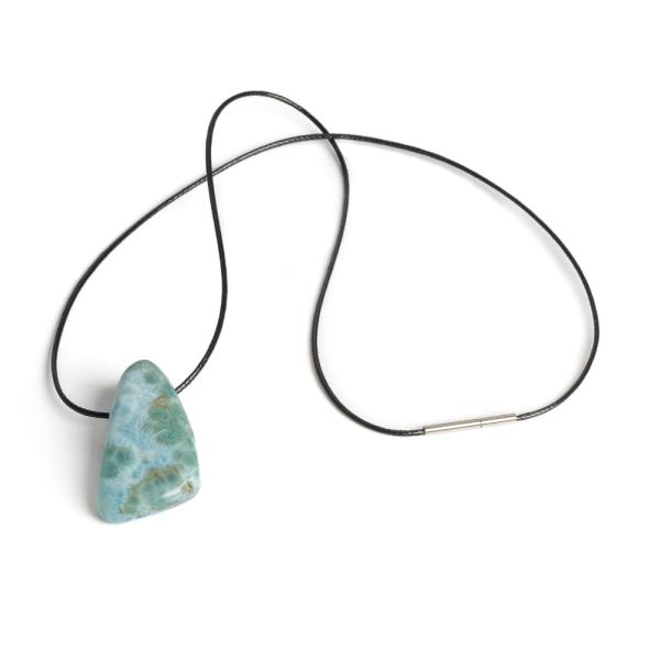 Larimar pr�vesok so �n�rkou s nerezov�m uz�verom