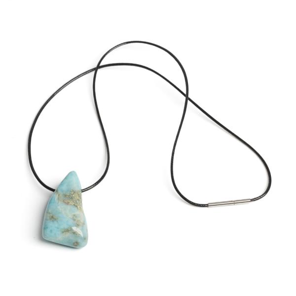 Larimar pr�vesok so �n�rkou s nerezov�m uz�verom