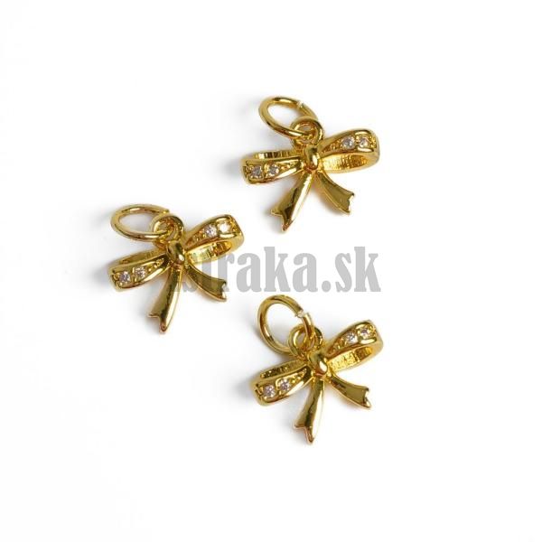 Maa prvesok zlat s bielymi zirknmi