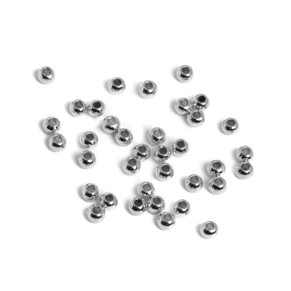 Gu���ky kor�lky 3mm starostrieborn� nerez 30 ks