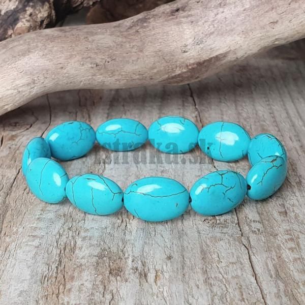 Nramok tyrkys syntetick 13x18mm