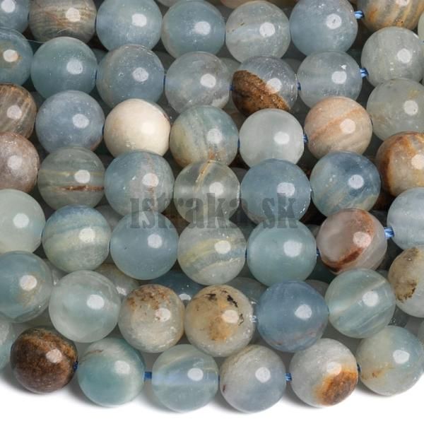 Kalcit hned korlky 8mm polnra