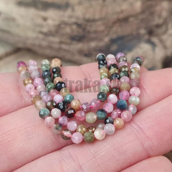 Turmaln mix farieb korlky 3mm brsen nra