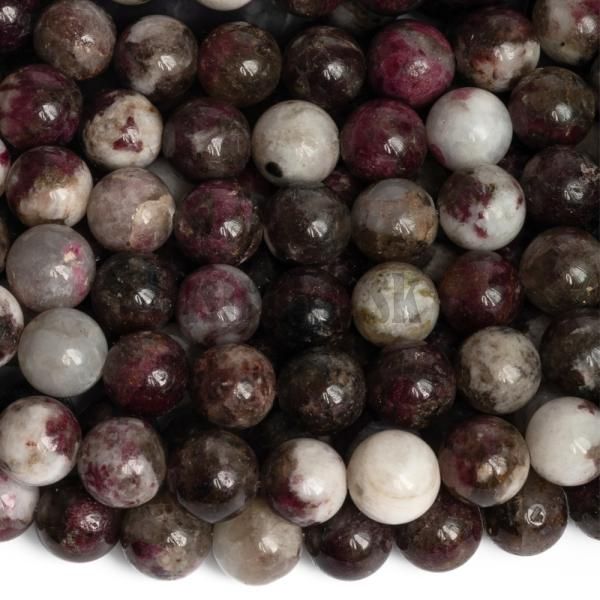 Turmaln edofialov korlky 8mm polnra