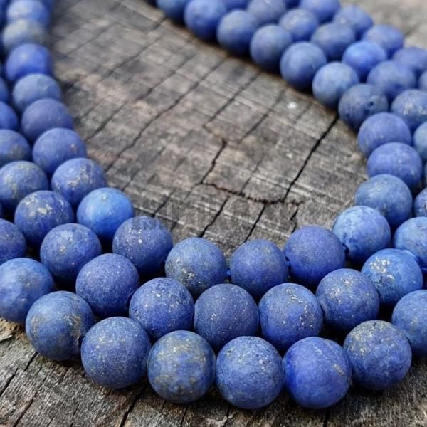 Lapis lazuli dofarbovan korlky 6mm matn nra