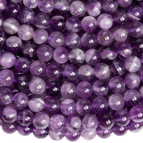 Ametyst chevron kor�lky 6mm �n�ra