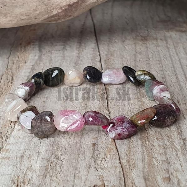 Nramok turmaln mix farieb nugety hranat 8x10mm