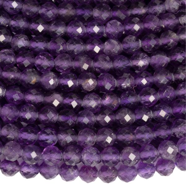 Ametyst kor�lky 4mm br�sen� �n�ra