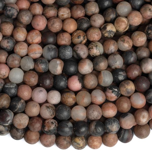 Rodonit mix farieb kor�lky 4mm matn� �n�ra