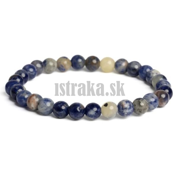 Nramok sodalit 6mm bielomodr