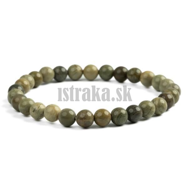 Nramok jaspis silver leaf 6mm