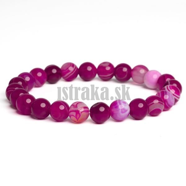 Nramok acht krajkov fuchsia 8mm