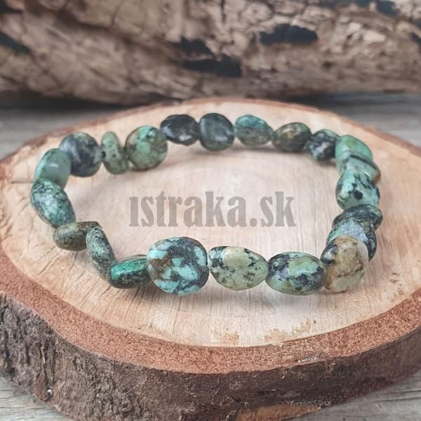 Nramok tyrkys africk nugety 8x10mm