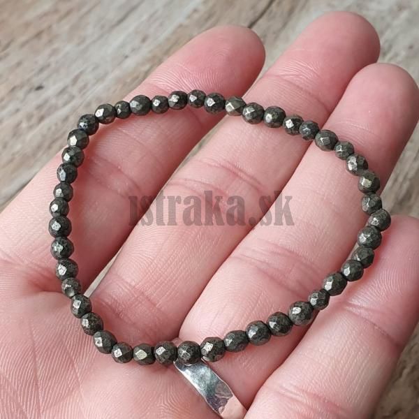 naramok-z-prirodneho-pyritu-4mm-bruseny-fazetovany-zlaty-leskly-elasticky-na-gumicke-bronz