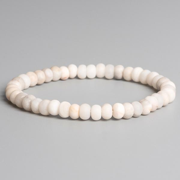 N�ramok ach�t biely matn� 4x6mm tu�n� rondelky