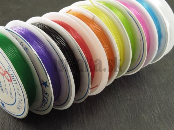 Silon elastick 0,8mm mix farieb XXL balenie (10ks)