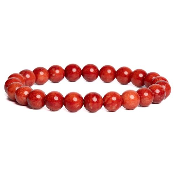N�ramok jadeit 8mm tmavo�erven�