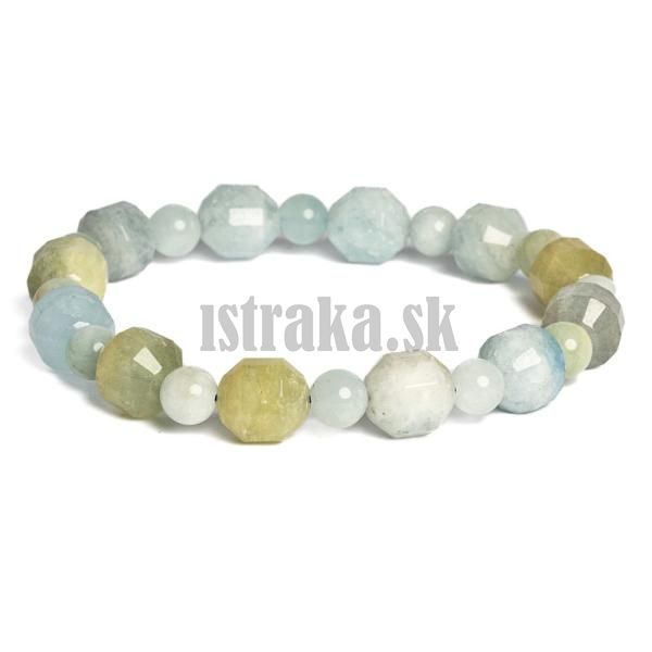 Nramok akvamarn mix farieb 10mm sdky
