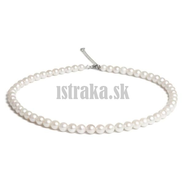 Nhrdelnk z rienych perl 6,5-7,5mm