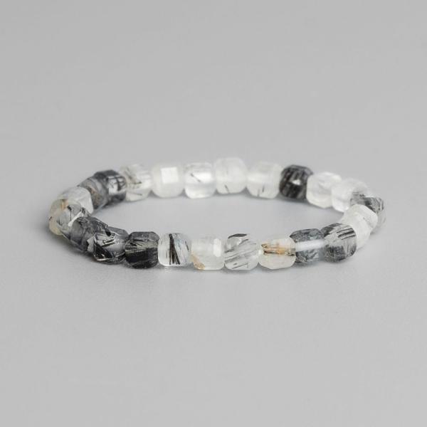 Prste� z kri�t�u s turmal�nom 2-3mm minikocky