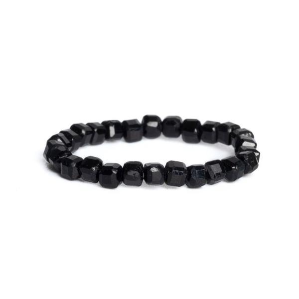 Prste� z turmal�nu �ierneho 2-3mm minikocky