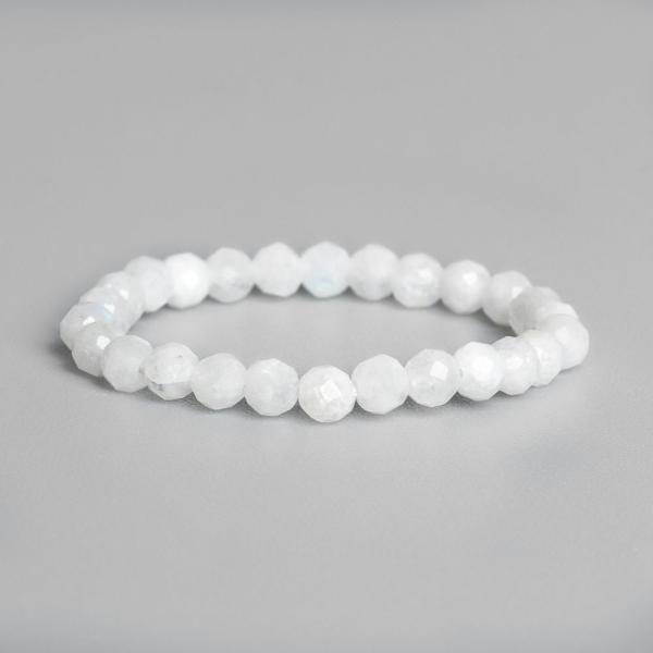 Prste� z mesa�n�ho kame�a bieleho 2-3mm