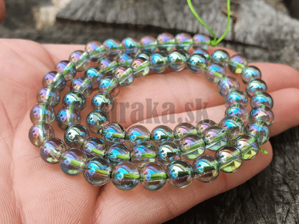 Krit aqua aura korlky 6mm zelen nra