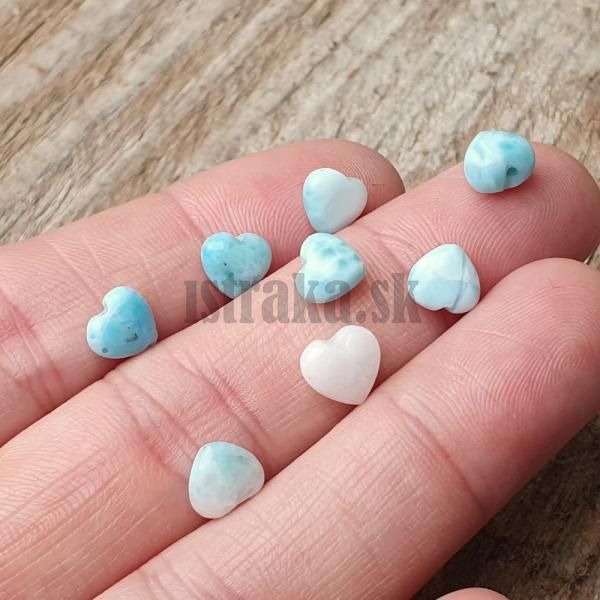 Larimar korlka srdieko 7mm 1ks