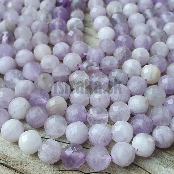 Ametyst lavender korlky 6,5mm brsen polnra